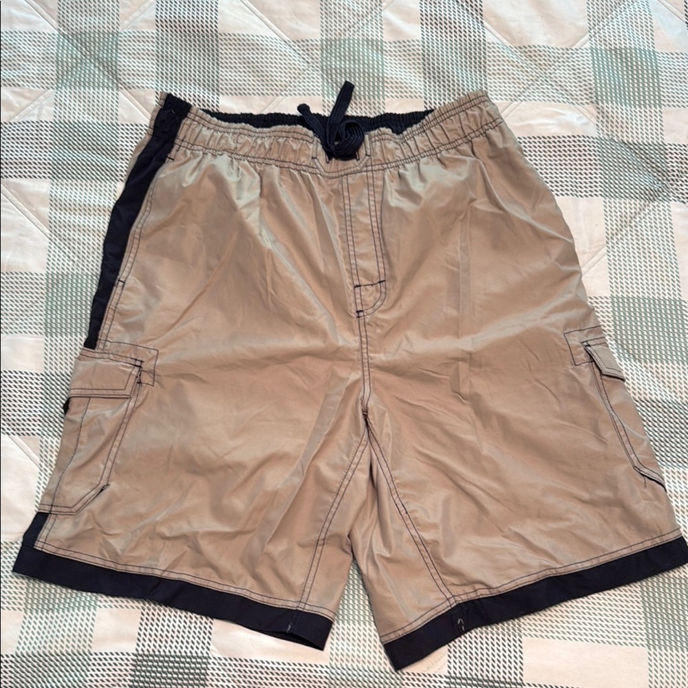 Alki'i Men's Two-Tone Cargo Swim Shorts